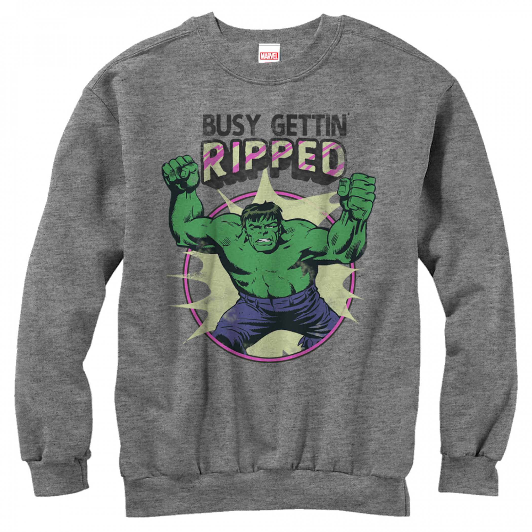 Hulk Busy Getting Ripped Crewneck Sweatshirt